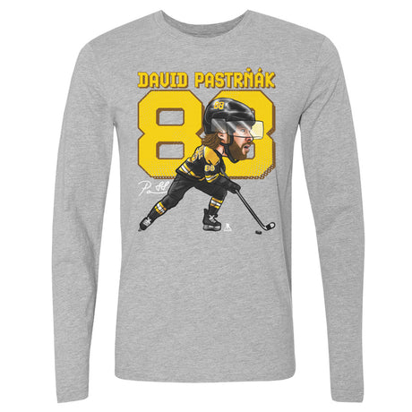 David Pastrnak Men's Long Sleeve T-Shirt | 500 LEVEL