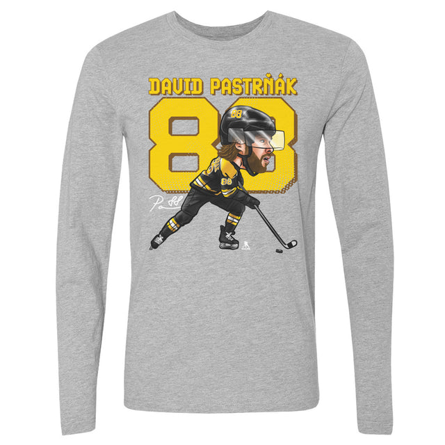 David Pastrnak Men's Long Sleeve T-Shirt | 500 LEVEL