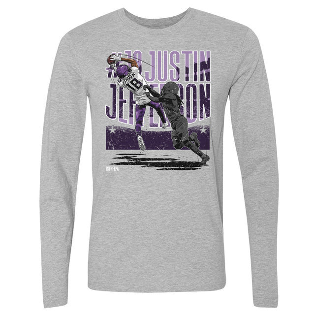 Justin Jefferson Men's Long Sleeve T-Shirt | 500 LEVEL