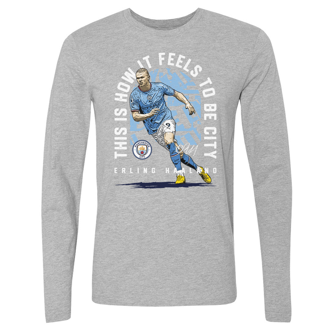 Erling Haaland Men's Long Sleeve T-Shirt | 500 LEVEL