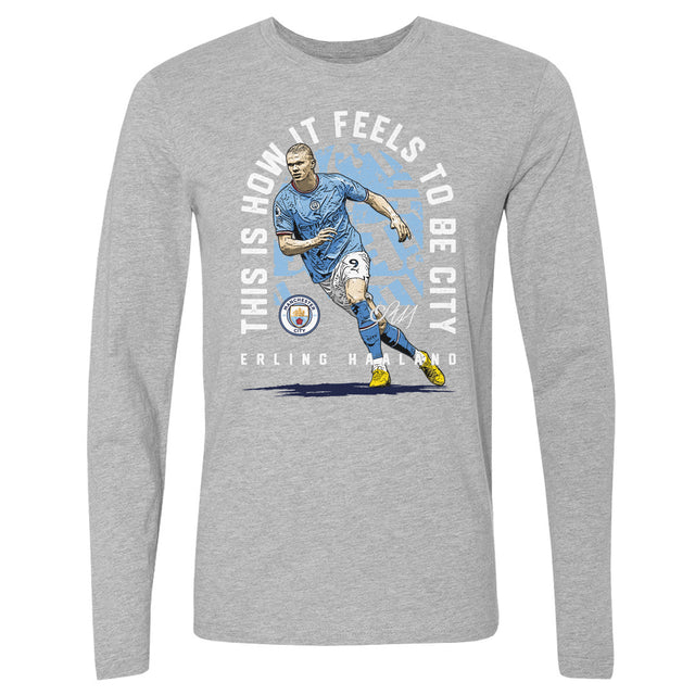 Erling Haaland Men's Long Sleeve T-Shirt | 500 LEVEL