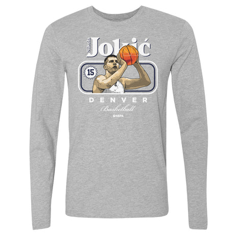 Nikola Jokic Men's Long Sleeve T-Shirt | 500 LEVEL