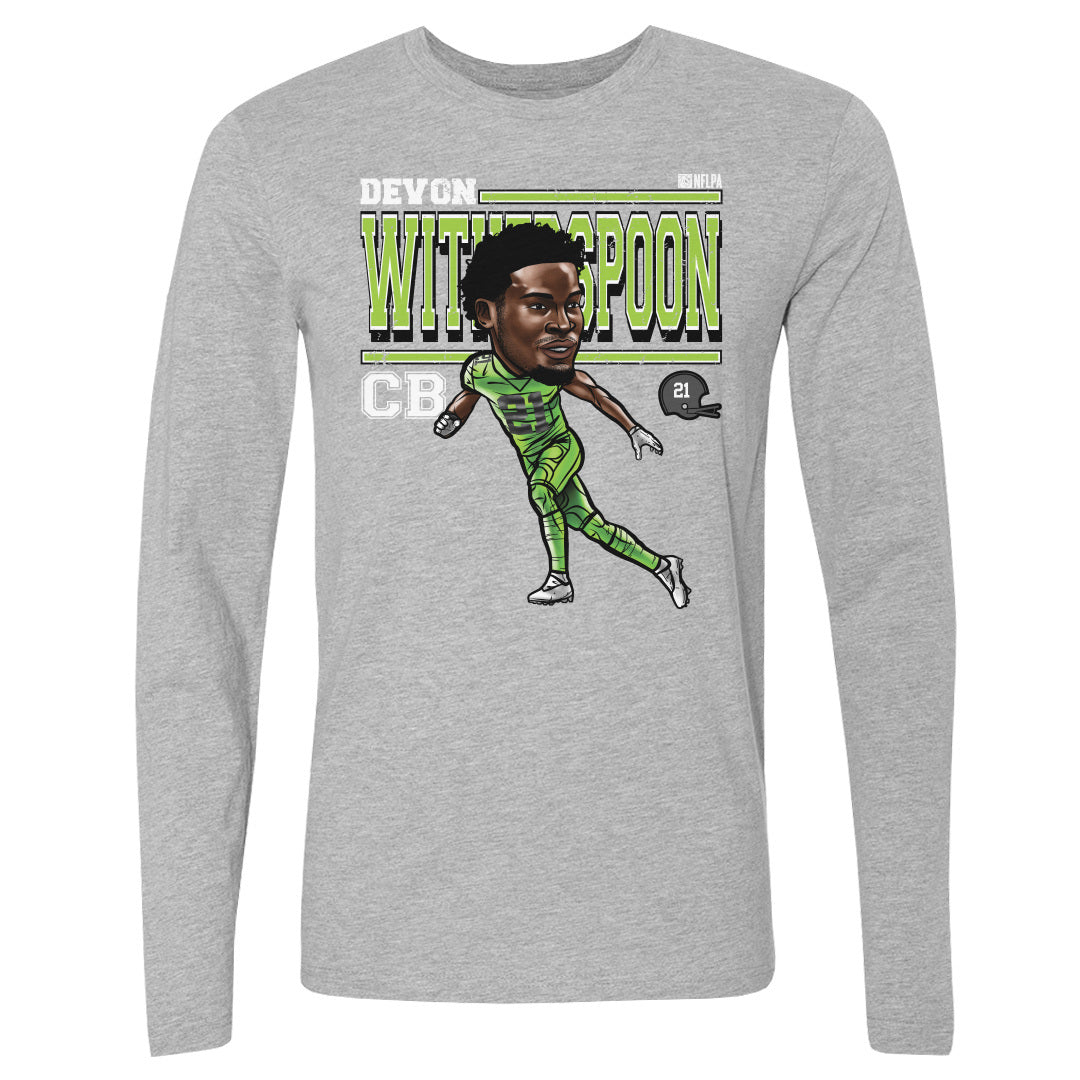 Devon Witherspoon Men&#39;s Long Sleeve T-Shirt | 500 LEVEL