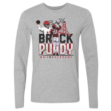 Brock Purdy Men's Long Sleeve T-Shirt | 500 LEVEL