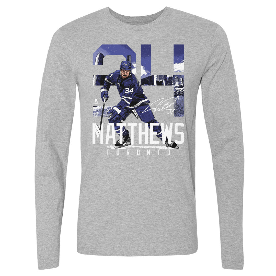 Auston Matthews Men&#39;s Long Sleeve T-Shirt | 500 LEVEL