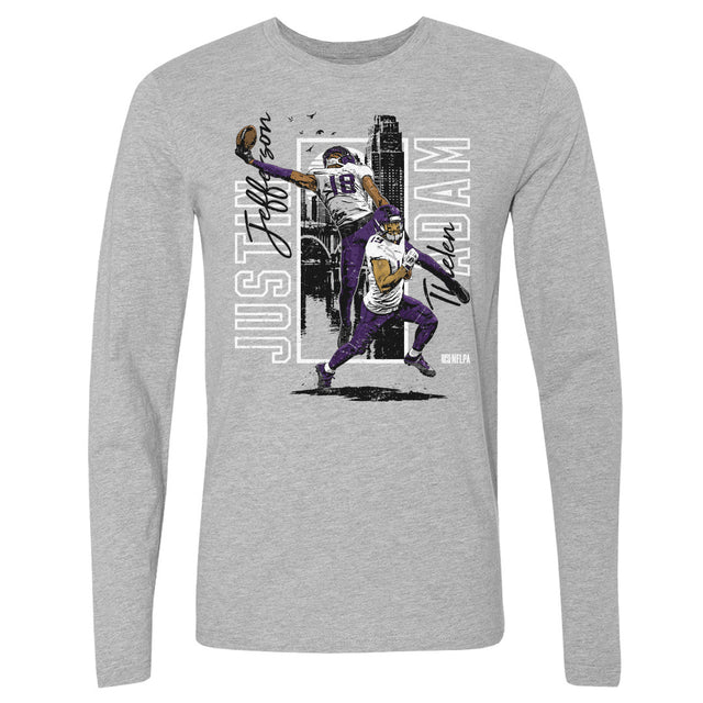 Justin Jefferson Men's Long Sleeve T-Shirt | 500 LEVEL