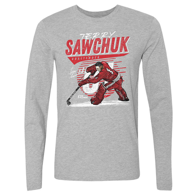 Terry Sawchuk Men's Long Sleeve T-Shirt | 500 LEVEL