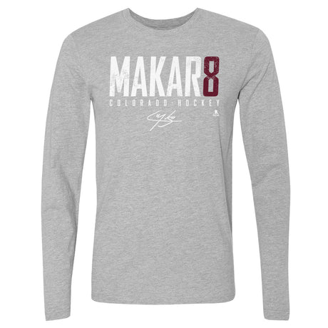 Cale Makar Men's Long Sleeve T-Shirt | 500 LEVEL