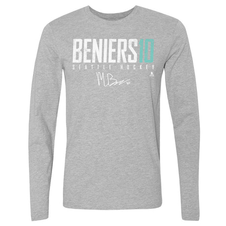 Matty Beniers Men's Long Sleeve T-Shirt | 500 LEVEL