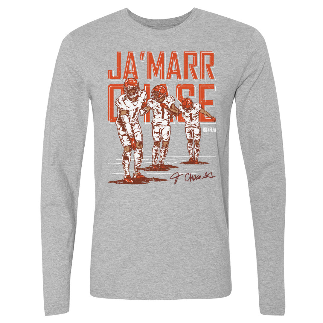 Ja'Marr Chase Men's Long Sleeve T-Shirt | 500 LEVEL