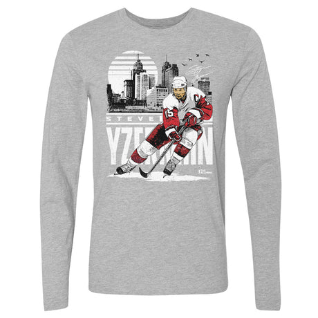 Steve Yzerman Men's Long Sleeve T-Shirt | 500 LEVEL