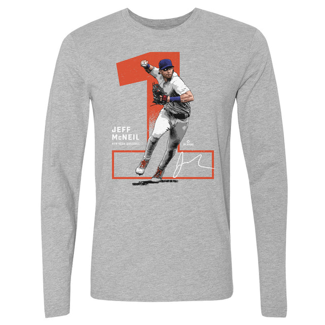Jeff McNeil Men's Long Sleeve T-Shirt | 500 LEVEL
