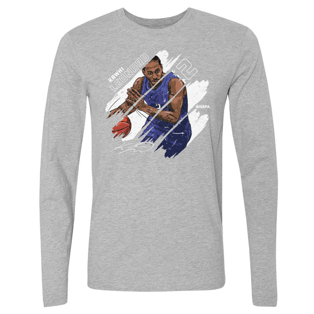 Kawhi Leonard Men's Long Sleeve T-Shirt | 500 LEVEL