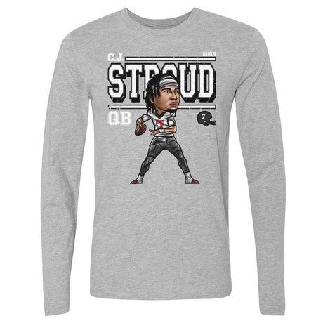 C.J. Stroud Men's Long Sleeve T-Shirt | 500 LEVEL