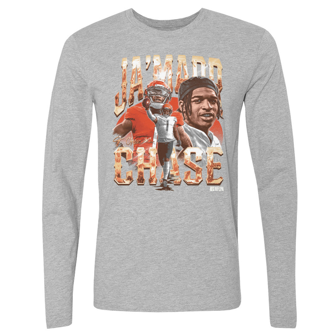 Ja'Marr Chase Men's Long Sleeve T-Shirt | 500 LEVEL