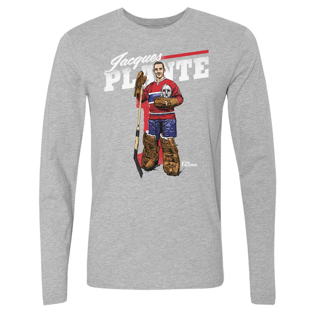 Jacques Plante Men's Long Sleeve T-Shirt | 500 LEVEL