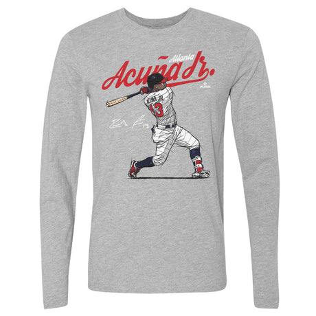 Ronald Acuna Jr. Men's Long Sleeve T-Shirt | 500 LEVEL