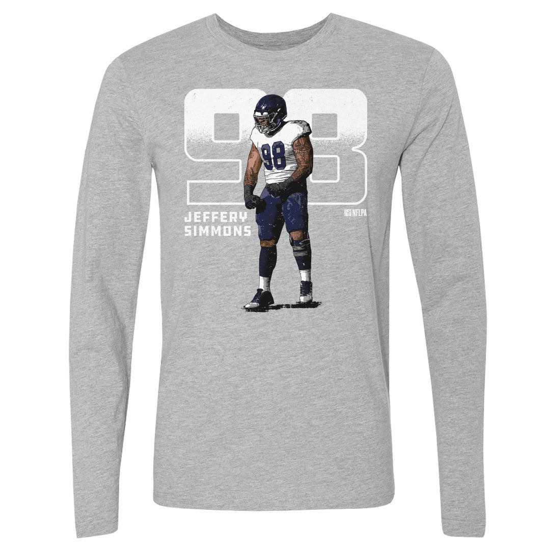 Jeffery Simmons Men's Long Sleeve T-Shirt | 500 LEVEL