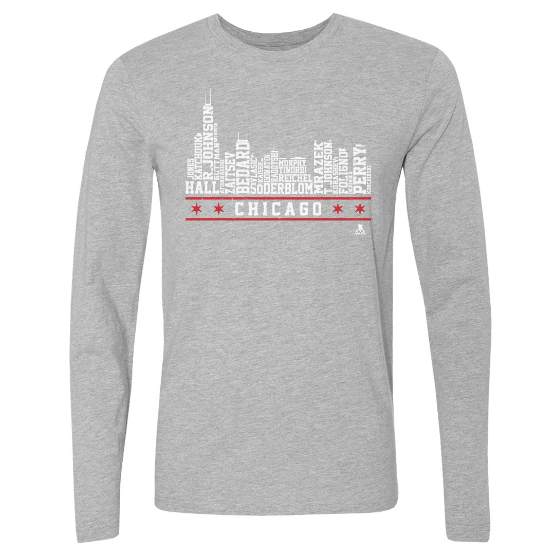 Chicago Men's Long Sleeve T-Shirt | 500 LEVEL