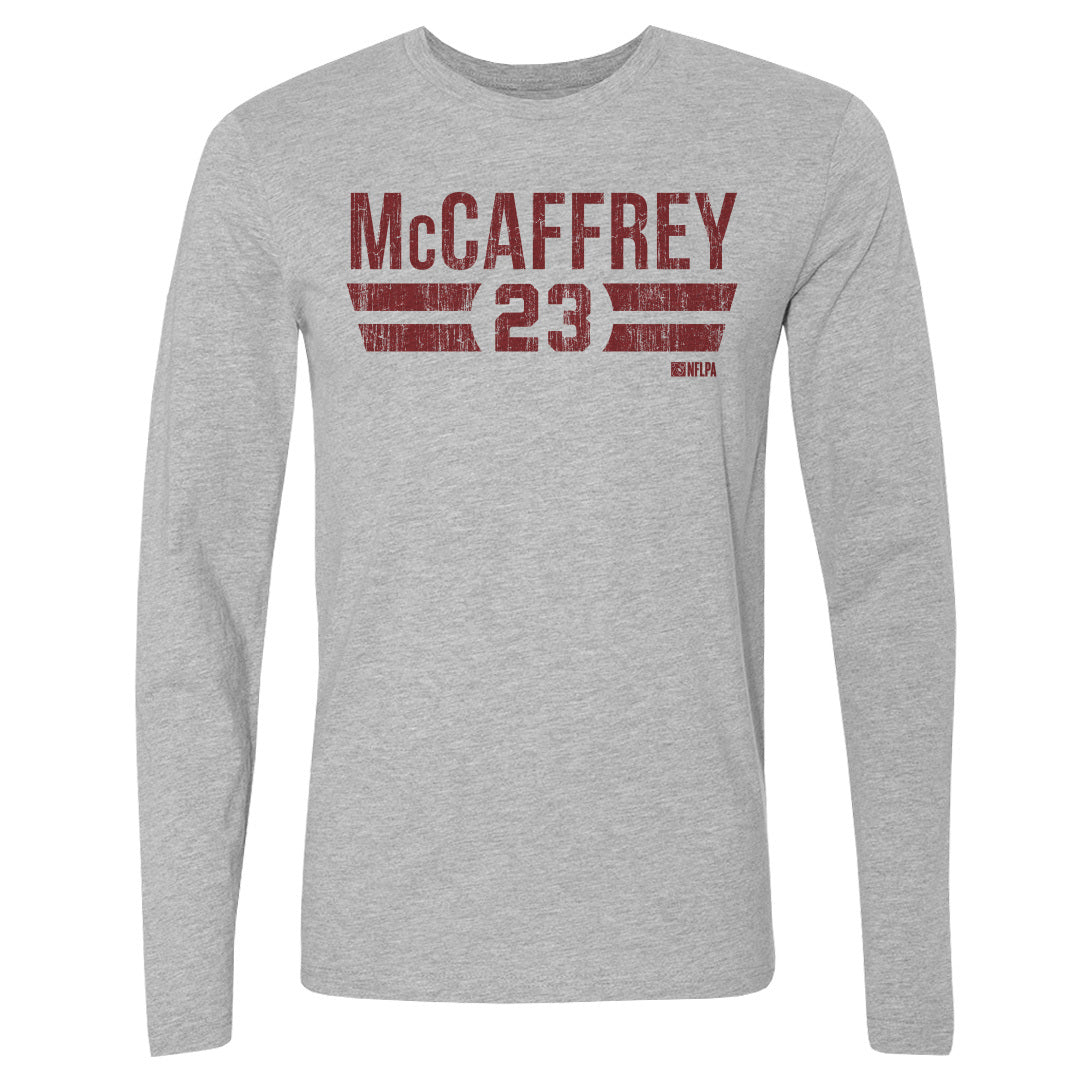 Christian McCaffrey Men&#39;s Long Sleeve T-Shirt | 500 LEVEL