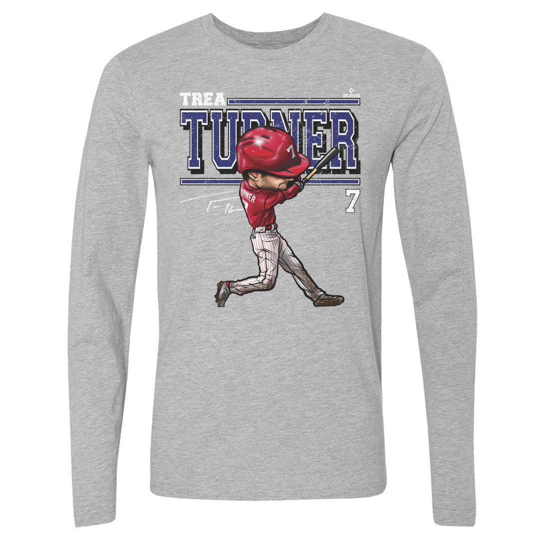 Trea Turner Men's Long Sleeve T-Shirt | 500 LEVEL