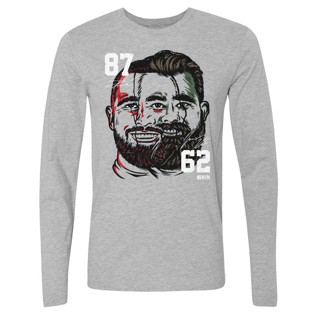 Jason Kelce Men&#39;s Long Sleeve T-Shirt | 500 LEVEL