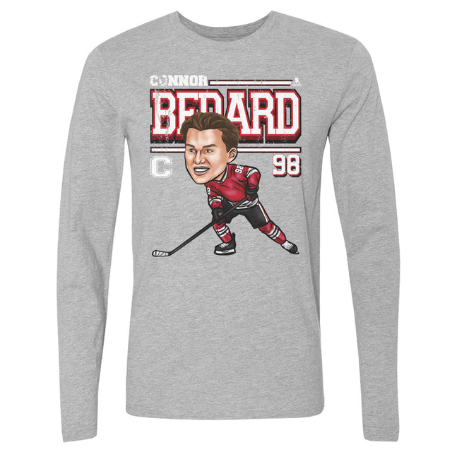 Connor Bedard Men's Long Sleeve T-Shirt | 500 LEVEL