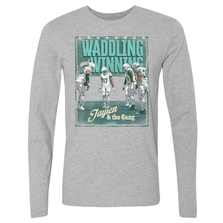 Jaylen Waddle Men's Long Sleeve T-Shirt | 500 LEVEL