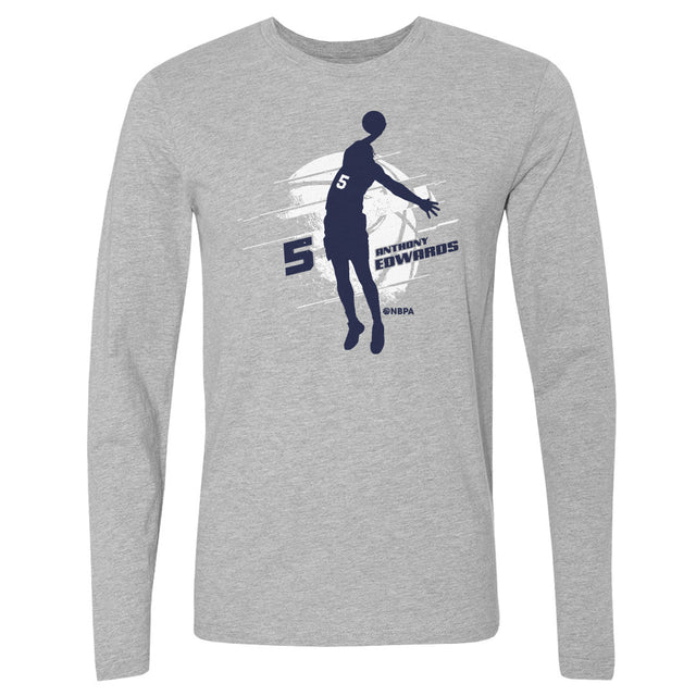 Anthony Edwards Men's Long Sleeve T-Shirt | 500 LEVEL