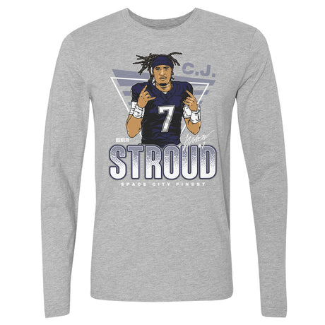 C.J. Stroud Men's Long Sleeve T-Shirt | 500 LEVEL