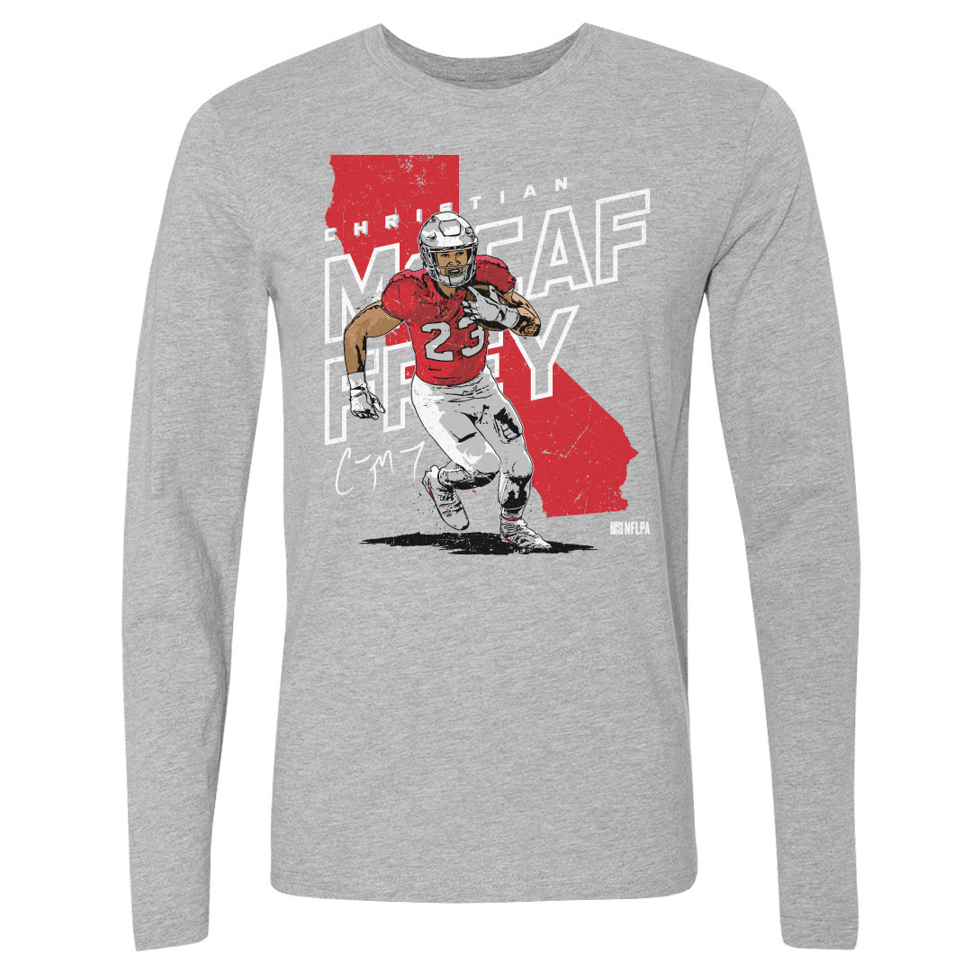 Christian McCaffrey Men's Long Sleeve T-Shirt | 500 LEVEL