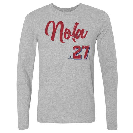 Aaron Nola Men's Long Sleeve T-Shirt | 500 LEVEL