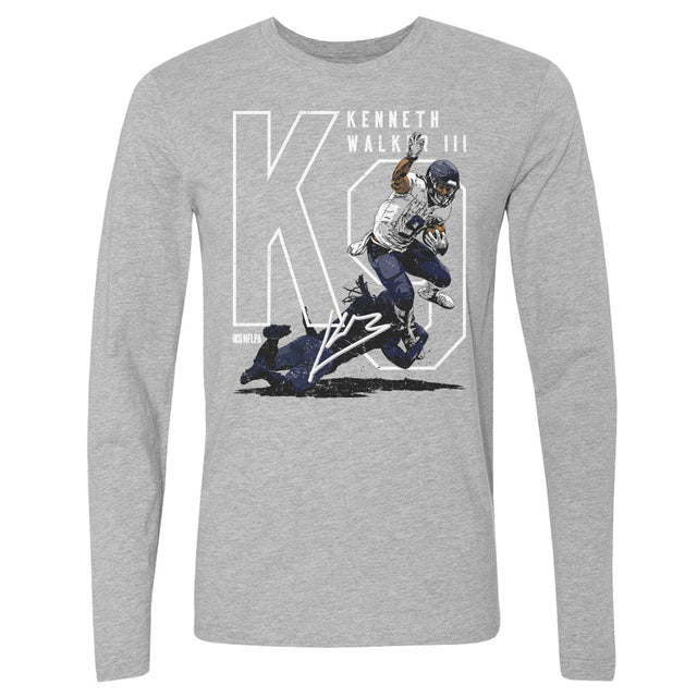 Kenneth Walker III Men's Long Sleeve T-Shirt | 500 LEVEL