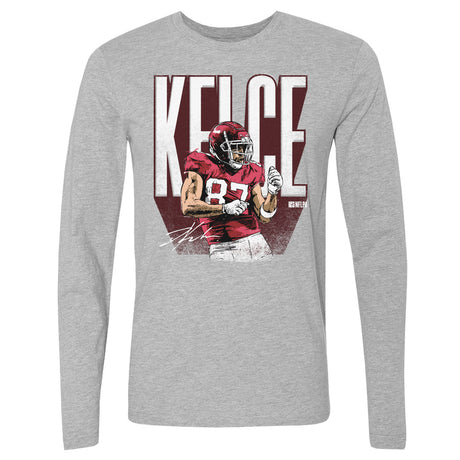 Travis Kelce Men's Long Sleeve T-Shirt | 500 LEVEL