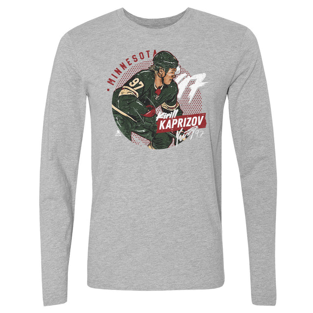 Kirill Kaprizov Men's Long Sleeve T-Shirt | 500 LEVEL