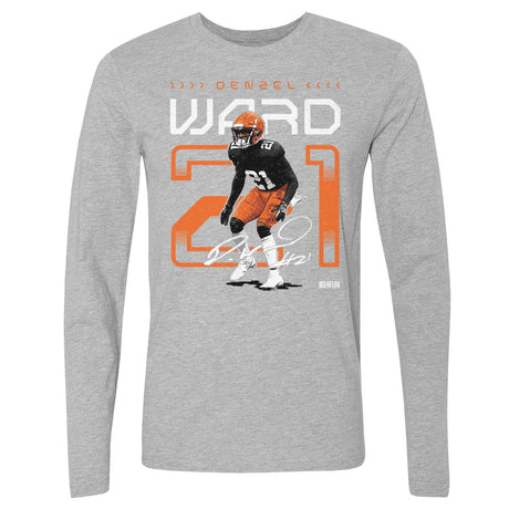 Denzel Ward Men's Long Sleeve T-Shirt | 500 LEVEL