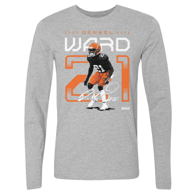 Denzel Ward Men's Long Sleeve T-Shirt | 500 LEVEL