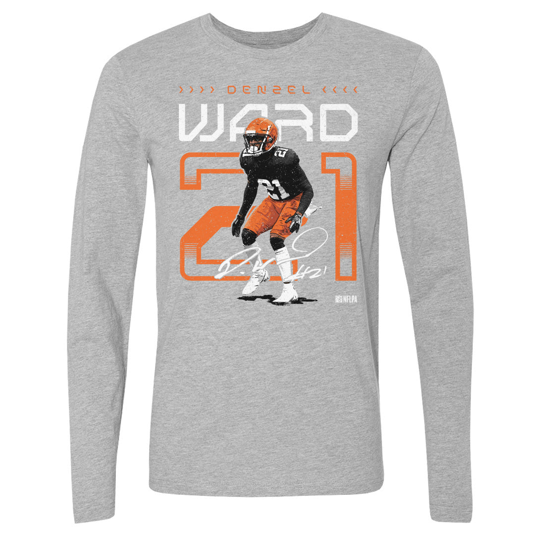 Denzel Ward Men&#39;s Long Sleeve T-Shirt | 500 LEVEL