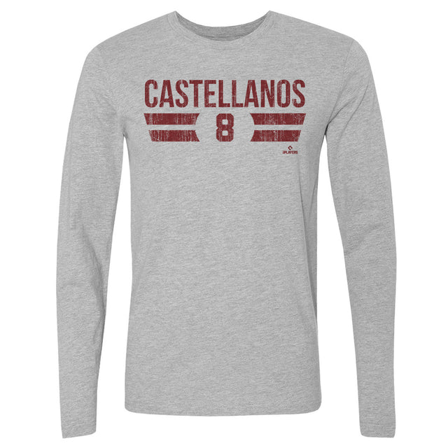 Nick Castellanos Men's Long Sleeve T-Shirt | 500 LEVEL