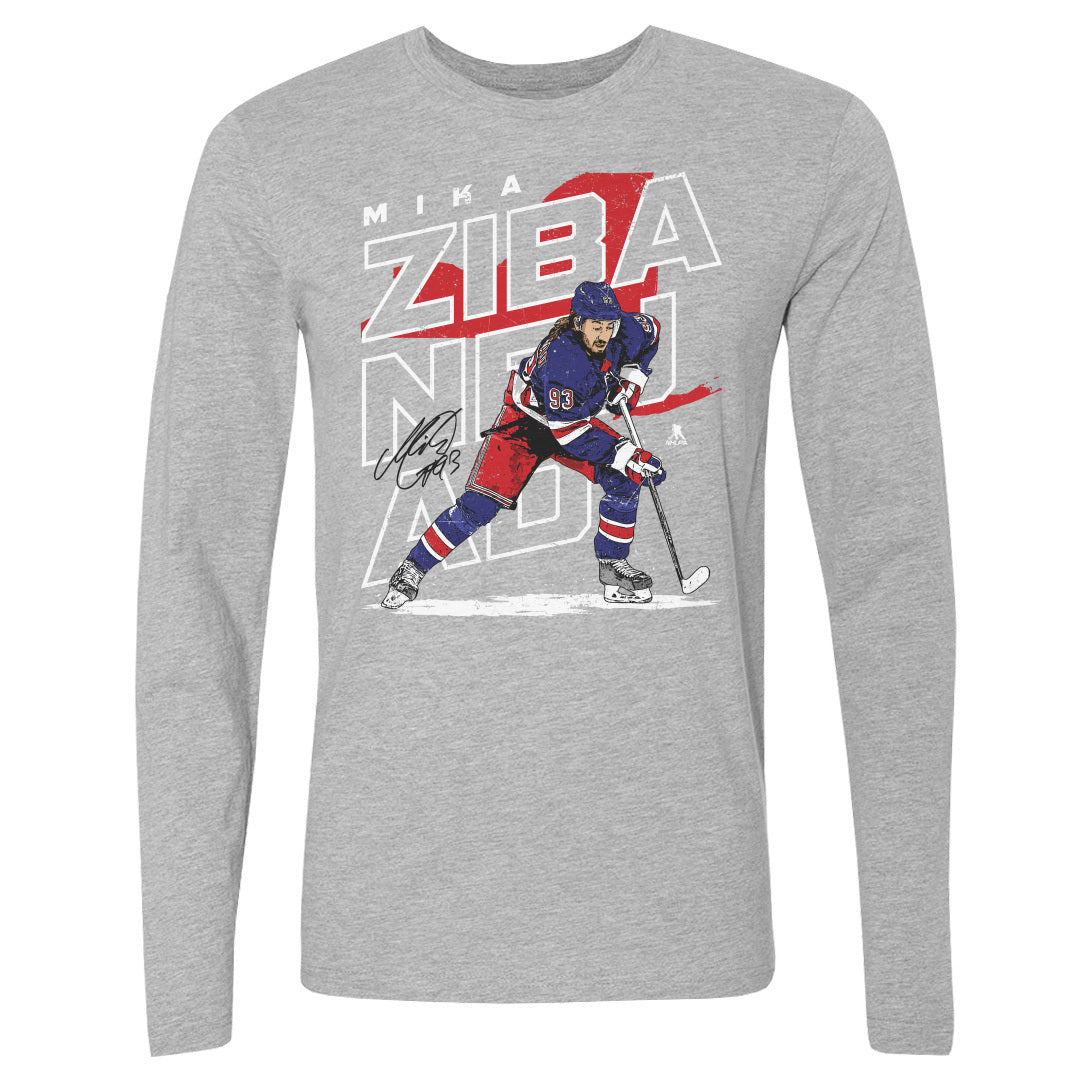 Mika Zibanejad Men's Long Sleeve T-Shirt | 500 LEVEL