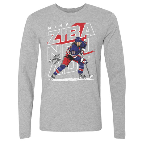Mika Zibanejad Men's Long Sleeve T-Shirt | 500 LEVEL