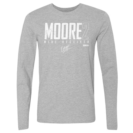 D.J. Moore Men's Long Sleeve T-Shirt | 500 LEVEL