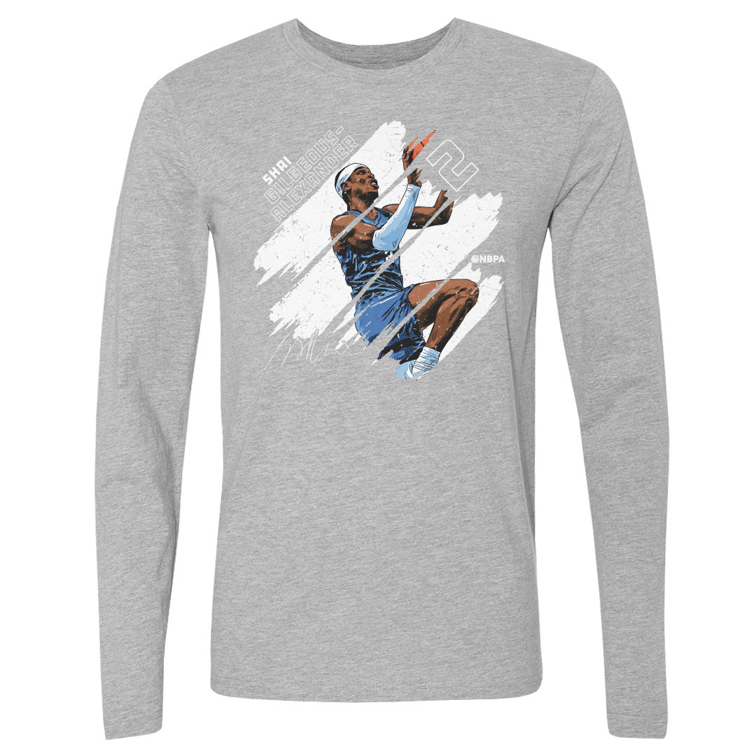 Shai Gilgeous-Alexander Men's Long Sleeve T-Shirt | 500 LEVEL