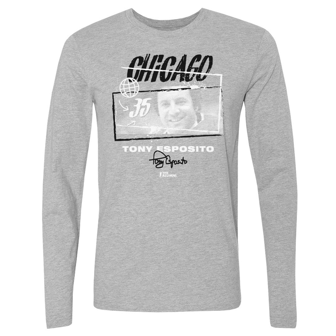 Tony Esposito Men's Premium T-Shirt - Tri Gray - Chicago | 500 Level