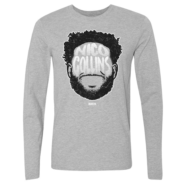 Nico Collins Men's Long Sleeve T-Shirt | 500 LEVEL