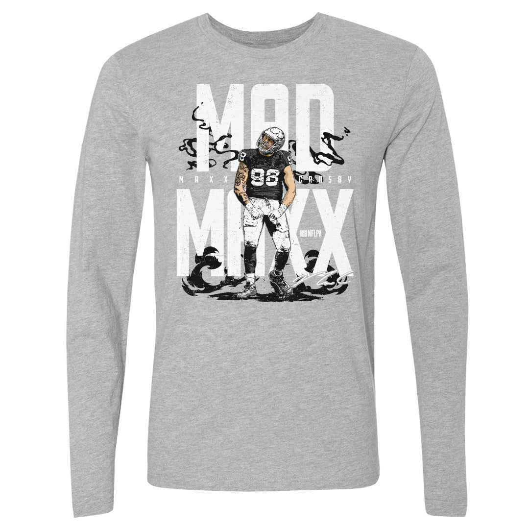 Maxx Crosby Men's Long Sleeve T-Shirt | 500 LEVEL