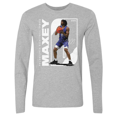 Tyrese Maxey Men's Long Sleeve T-Shirt | 500 LEVEL