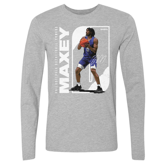 Tyrese Maxey Men's Long Sleeve T-Shirt | 500 LEVEL