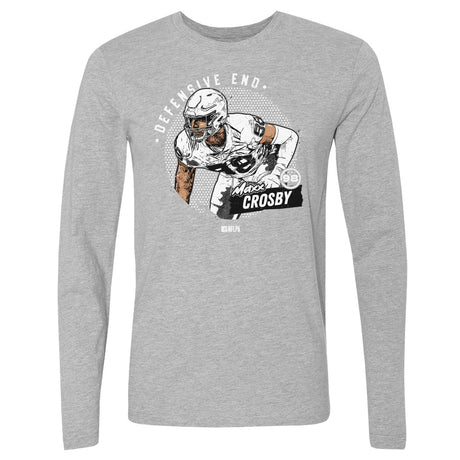 Maxx Crosby Men's Long Sleeve T-Shirt | 500 LEVEL
