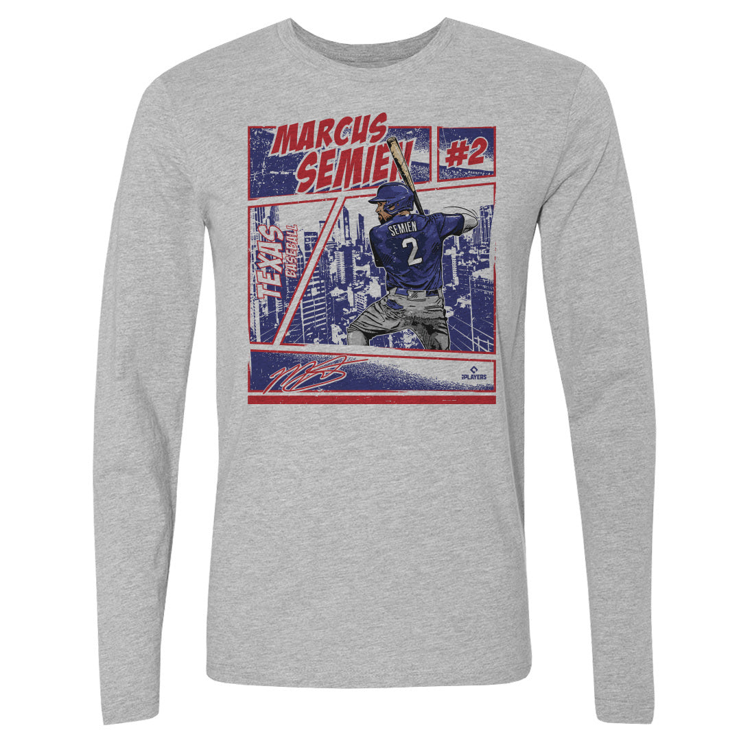 Marcus Semien Men's Long Sleeve T-Shirt | 500 LEVEL